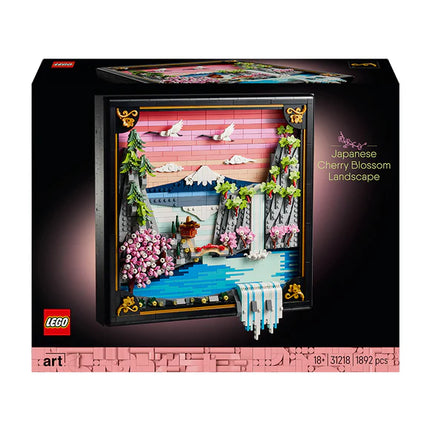 LEGO® Art Japanese Cherry Blossom Landscape Wall Art 31218