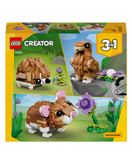 LEGO® Creator 3 in 1 Cute Hamster with a Flower Toy 31376
