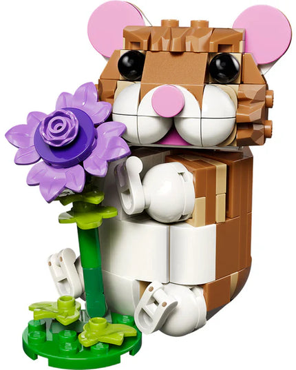 LEGO® Creator 3 in 1 Cute Hamster with a Flower Toy 31376