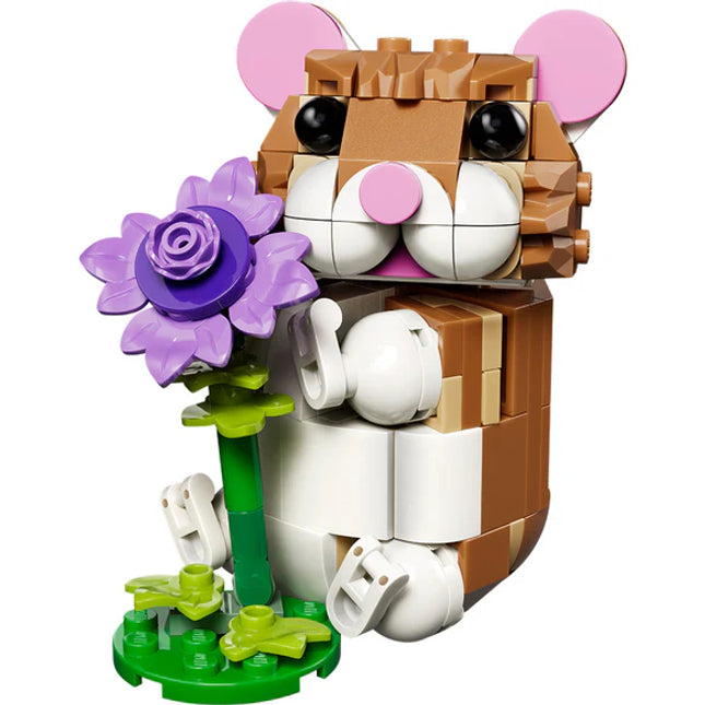 LEGO® Creator 3 in 1 Cute Hamster with a Flower Toy 31376