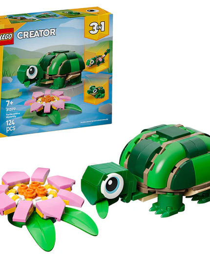 LEGO® Creator 3 in 1 Turtle with a Water Lily Flower 31377