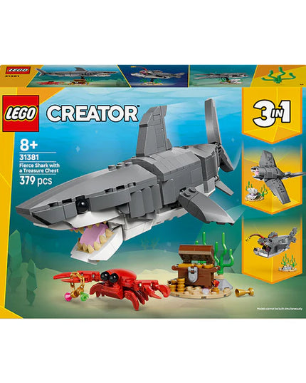 LEGO® Creator Fierce Shark with a Treasure Chest Toy 31381