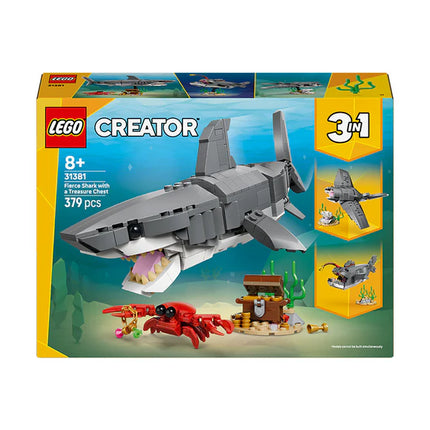 LEGO® Creator Fierce Shark with a Treasure Chest Toy 31381