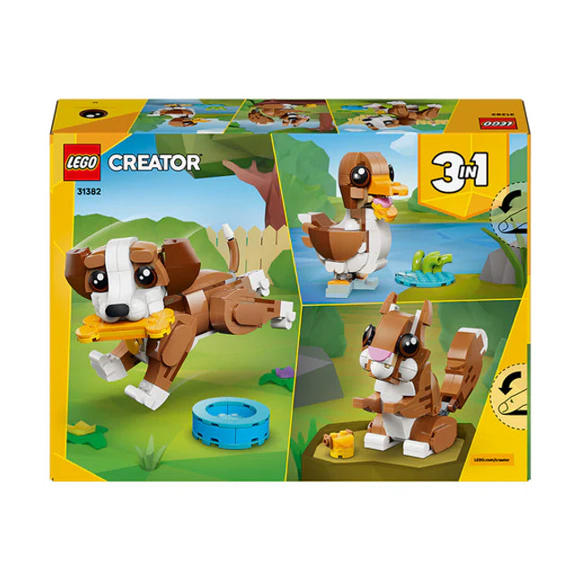 LEGO® Creator 3 in 1 Cute Animals: Playful Puppy Dog 31382
