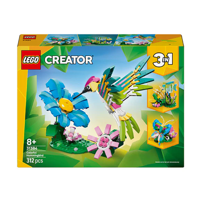 LEGO® Creator 3 in1 Wild Animals: Colourful Hummingbird Decor 31384