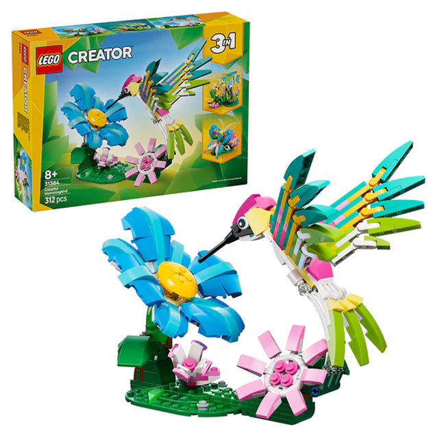 LEGO® Creator 3 in1 Wild Animals: Colourful Hummingbird Decor 31384
