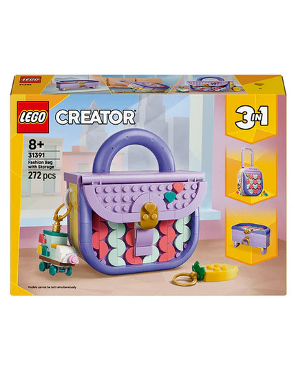 LEGO® Creator 3 in 1 Art Fashion Bag with Storage 31391