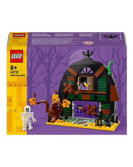 LEGO® Halloween Barn Building Toy with Skeleton Minifigure 40721