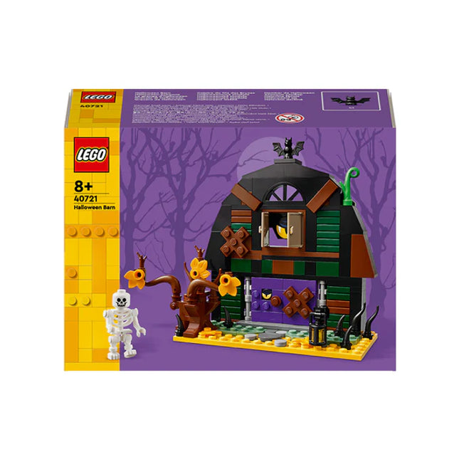 LEGO® Halloween Barn Building Toy with Skeleton Minifigure 40721