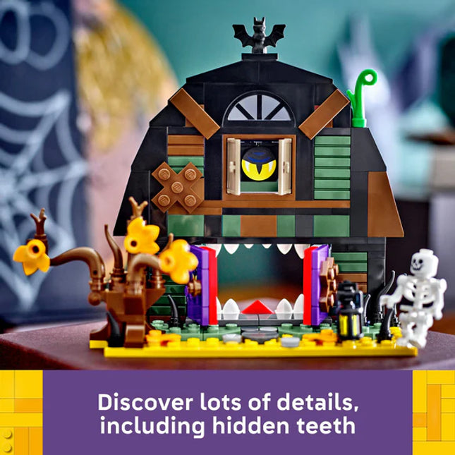 LEGO® Halloween Barn Building Toy with Skeleton Minifigure 40721