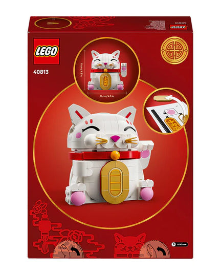 LEGO® Lucky Cat Good Luck Decor Piece Building Kit 40813
