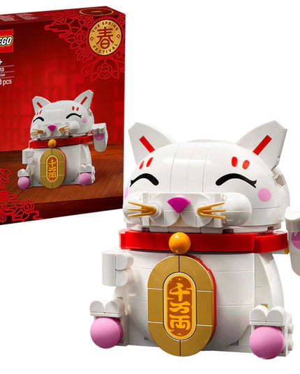 LEGO® Lucky Cat Good Luck Decor Piece Building Kit 40813