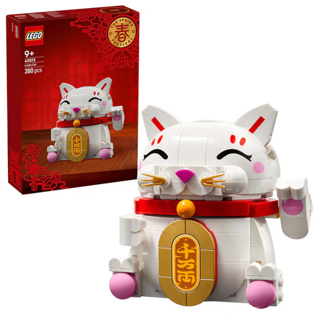 LEGO® Lucky Cat Good Luck Decor Piece Building Kit 40813