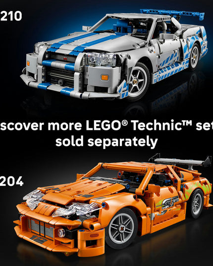 LEGO® Technic™ 2 Fast 2 Furious Nissan Skyline GT-R (R34) Car Model Kit 42210