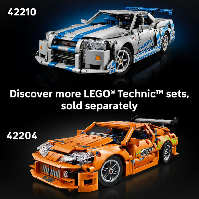 LEGO® Technic™ 2 Fast 2 Furious Nissan Skyline GT-R (R34) Car Model Kit 42210
