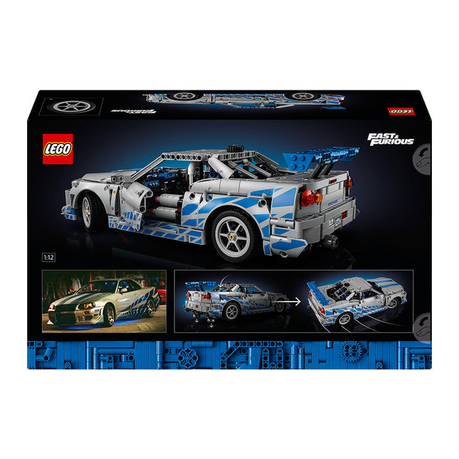 LEGO® Technic™ 2 Fast 2 Furious Nissan Skyline GT-R (R34) Car Model Kit 42210