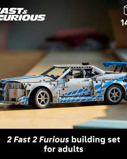 LEGO® Technic™ 2 Fast 2 Furious Nissan Skyline GT-R (R34) Car Model Kit 42210