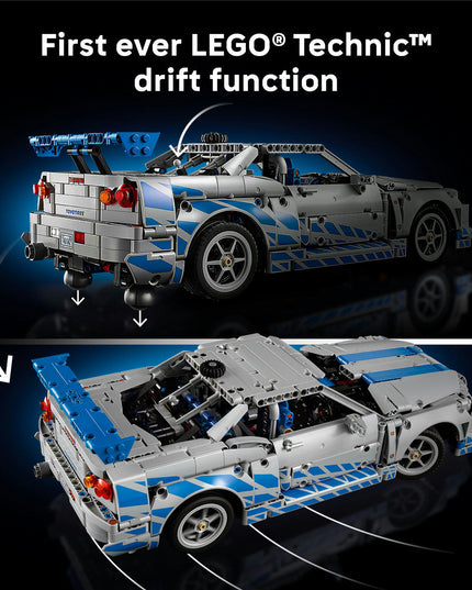 LEGO® Technic™ 2 Fast 2 Furious Nissan Skyline GT-R (R34) Car Model Kit 42210