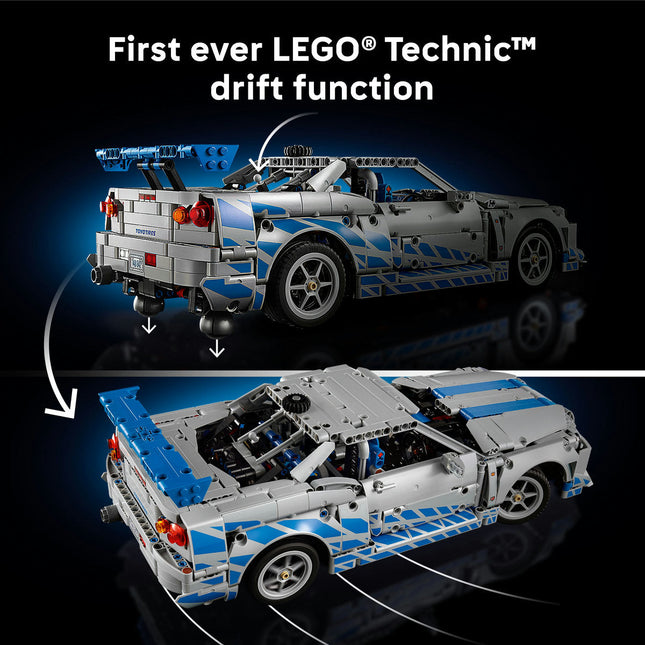 LEGO® Technic™ 2 Fast 2 Furious Nissan Skyline GT-R (R34) Car Model Kit 42210
