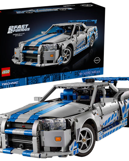 LEGO® Technic™ 2 Fast 2 Furious Nissan Skyline GT-R (R34) Car Model Kit 42210