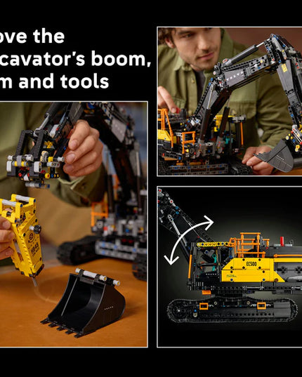 LEGO® Technic™ Volvo EC500 Hybrid Excavator Set for Adults 42215