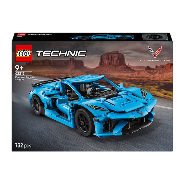 LEGO® Technic™ Chevrolet Corvette Stingray Blue Car Model Kit 42217