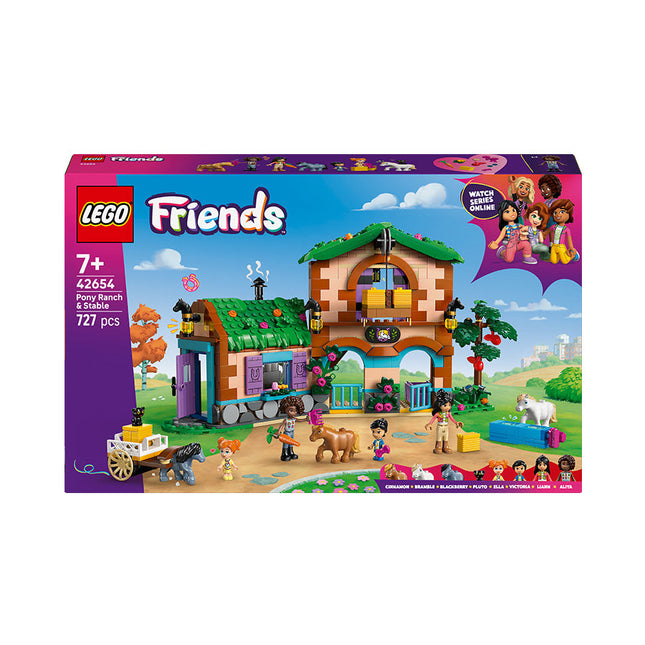 LEGO® Friends Pony Ranch & Stable Building Set, Horse Toy Playset 42654