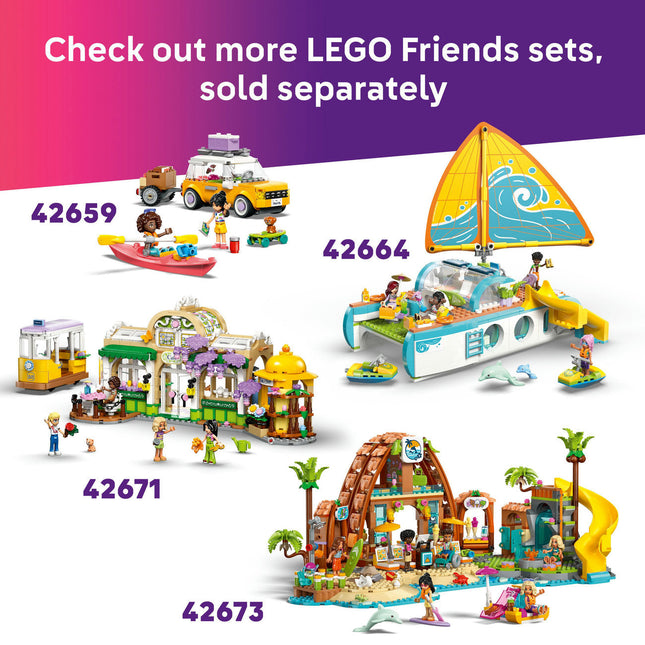 LEGO® Friends Unicorn & Flamingo Pool Party Toy Building Set 42658