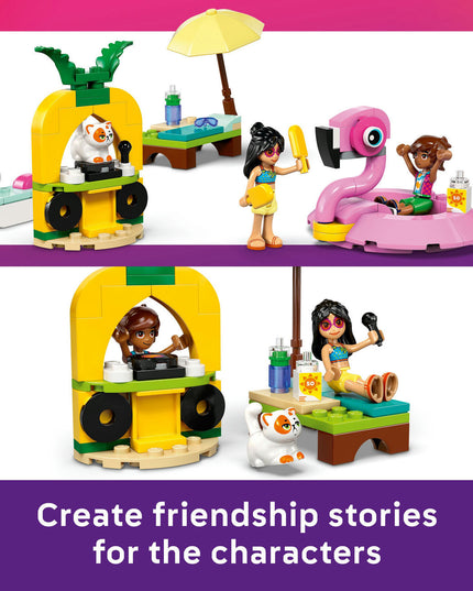 LEGO® Friends Unicorn & Flamingo Pool Party Toy Building Set 42658