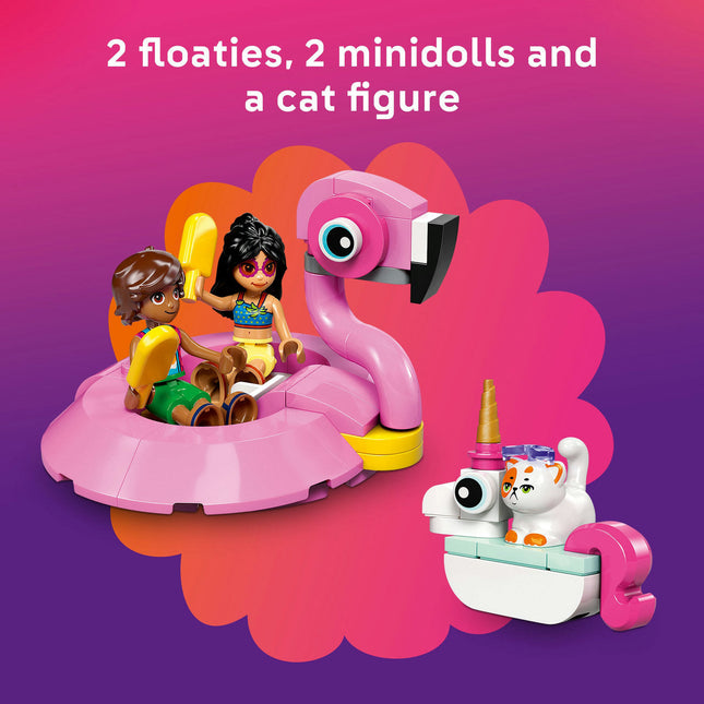 LEGO® Friends Unicorn & Flamingo Pool Party Toy Building Set 42658