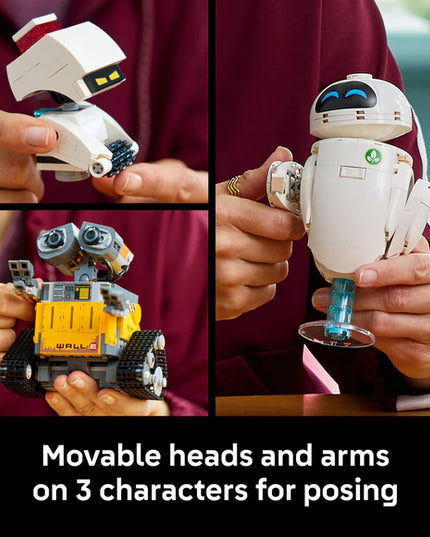 LEGO® ǀ Disney and Pixar WALL-E and EVE Animated Film Building Set 43279