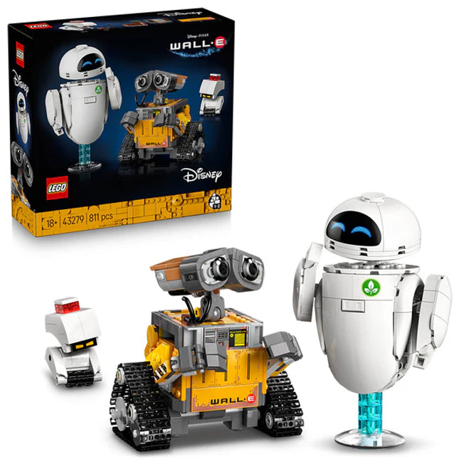 LEGO® ǀ Disney and Pixar WALL-E and EVE Animated Film Building Set 43279