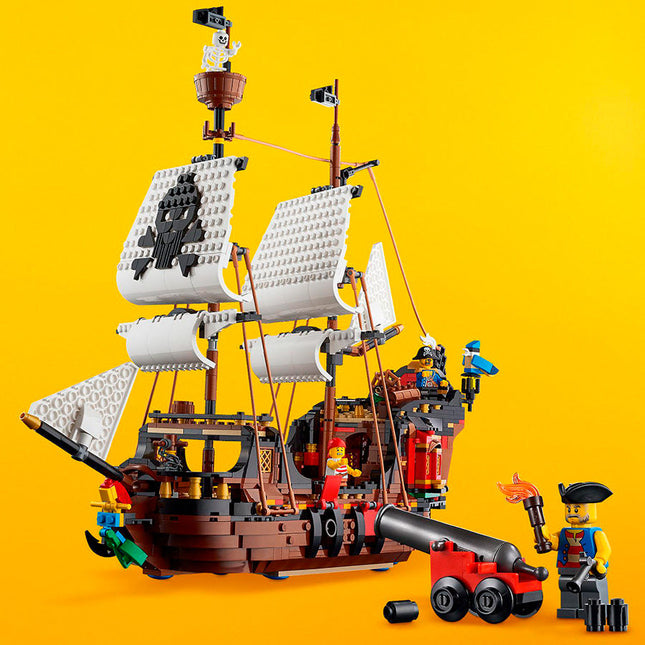 LEGO® Creator 3in1 Pirate Ship Toy Model Building Kit 31109