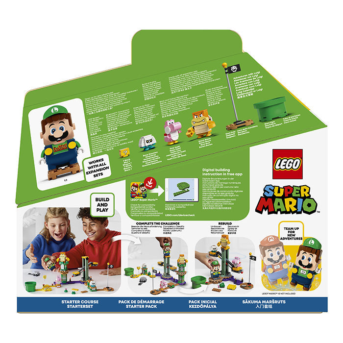 Super Mario Luigi Starter Course Lego Luigi Walmart Mario Luigi