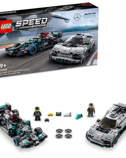 LEGO® Speed Champions Mercedes-AMG F1 W12 E Performance & Mercedes-AMG Project One 76909