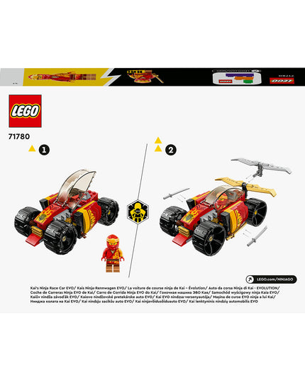 LEGO® NINJAGO® Kai’s Ninja Race Car EVO Building Toy Set 71780