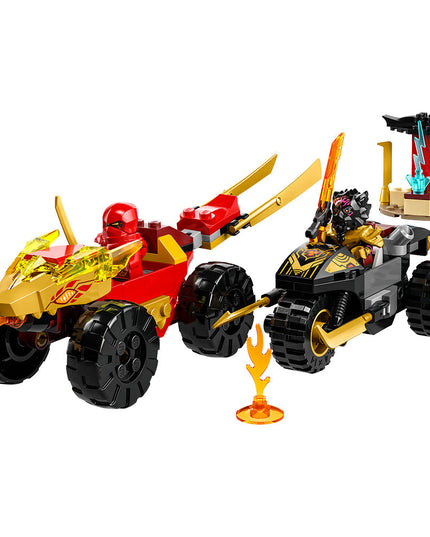 LEGO® NINJAGO® Kai and Ras’s Car and Bike Battle Building Toy Set 71789