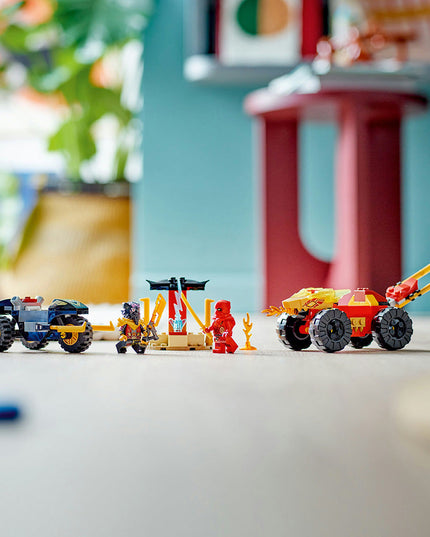 LEGO® NINJAGO® Kai and Ras’s Car and Bike Battle Building Toy Set 71789