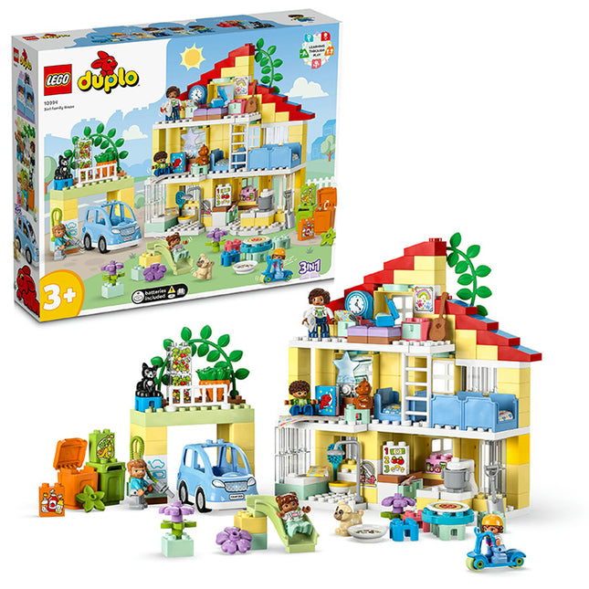LEGO® DUPLO® Town 3in1 Family House 10994 Building Toy Set