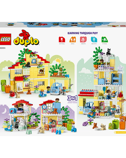 LEGO® DUPLO® Town 3in1 Family House Building Toy Set 10994