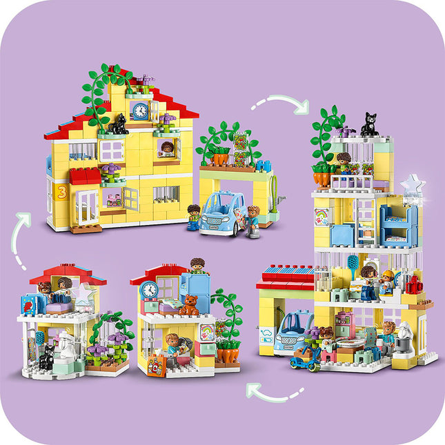 LEGO® DUPLO® Town 3in1 Family House 10994 Building Toy Set