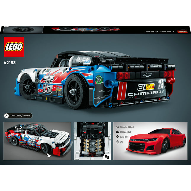LEGO® Technic NASCAR® Next Gen Chevrolet Camaro ZL1 Building Toy Set 42153