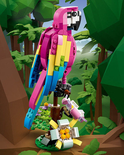 LEGO® Creator 3in1 Exotic Pink Parrot Building Toy Set 31144