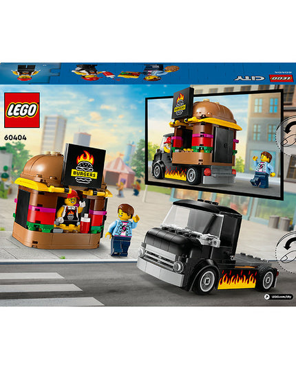 LEGO® City Burger Van, Food Truck Toy Playset 60404