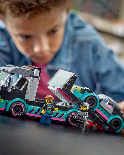 LEGO® City Race Car and Car Carrier Truck Toys 60406