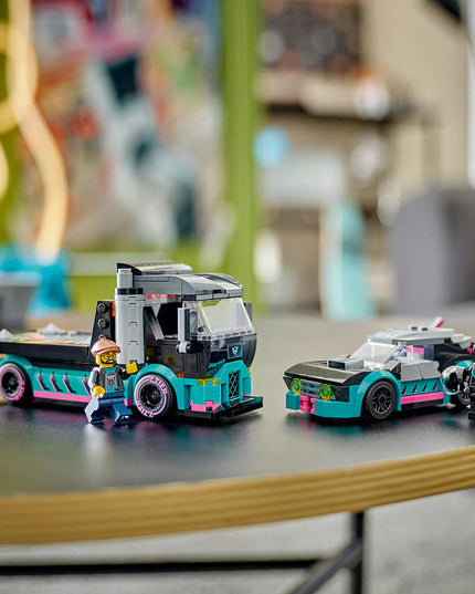 LEGO® City Race Car and Car Carrier Truck Toys 60406