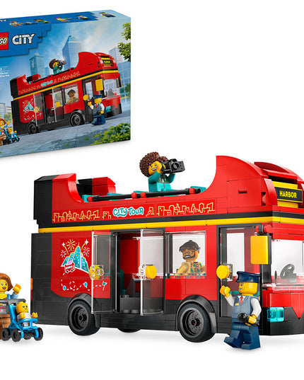LEGO® City Red Double-Decker Sightseeing Bus Toy Set 60407