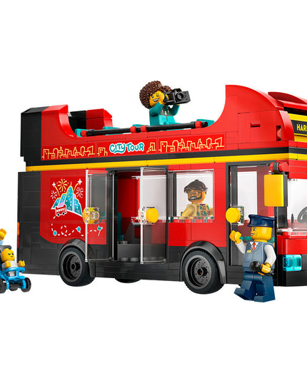 LEGO® City Red Double-Decker Sightseeing Bus Toy Set 60407
