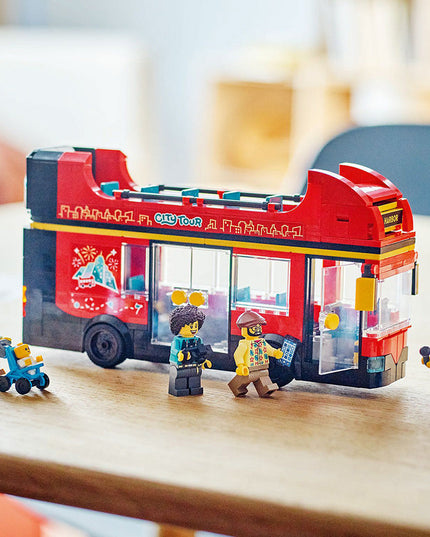 LEGO® City Red Double-Decker Sightseeing Bus Toy Set 60407