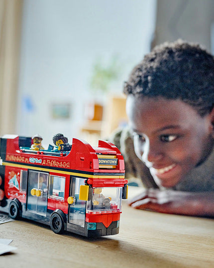 LEGO® City Red Double-Decker Sightseeing Bus Toy Set 60407